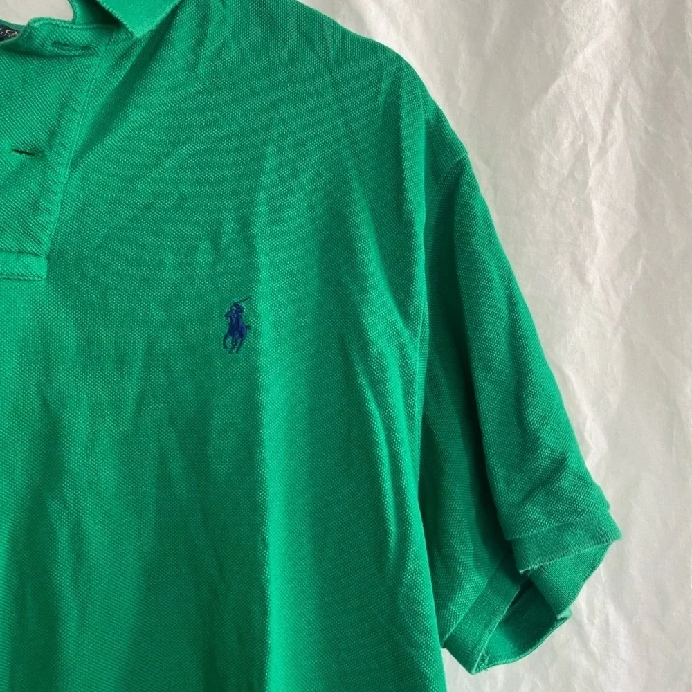 Polo by Ralph Lauren Green Men's Green Polo Shirt Size XL